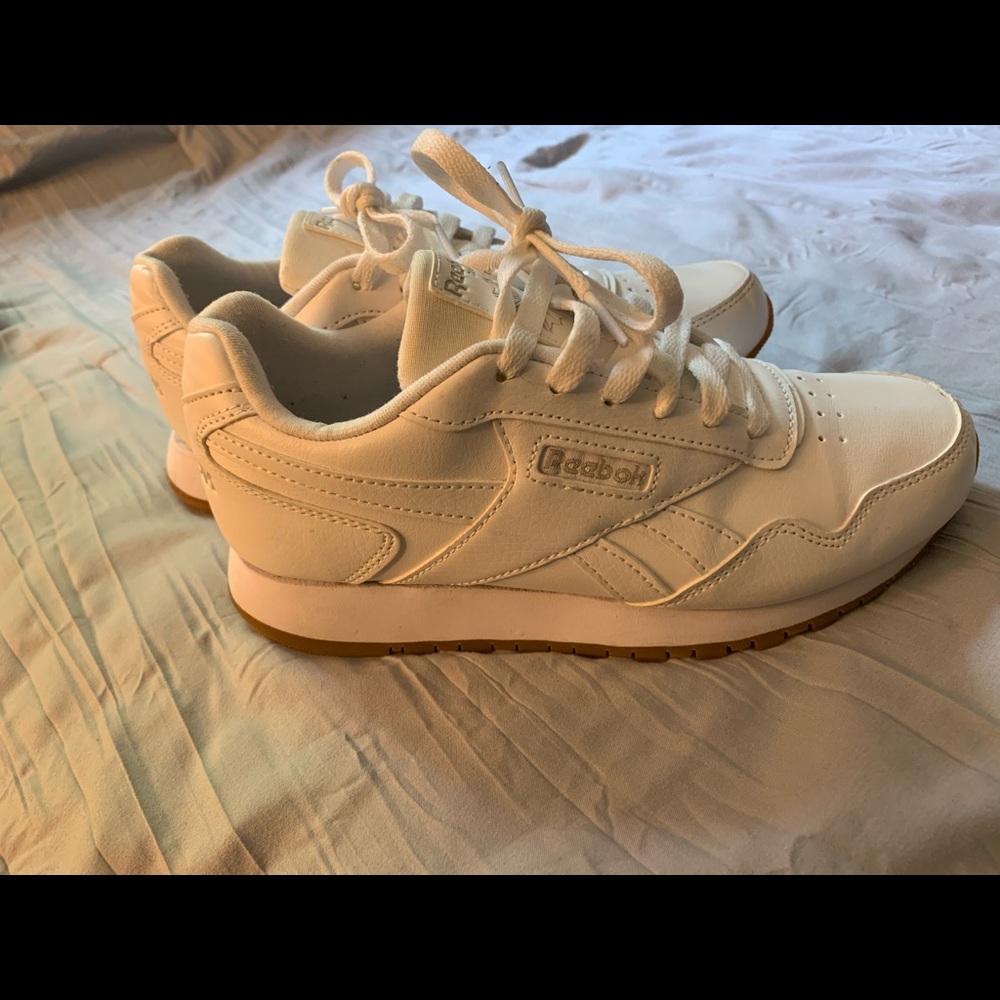 Reebok white shoes